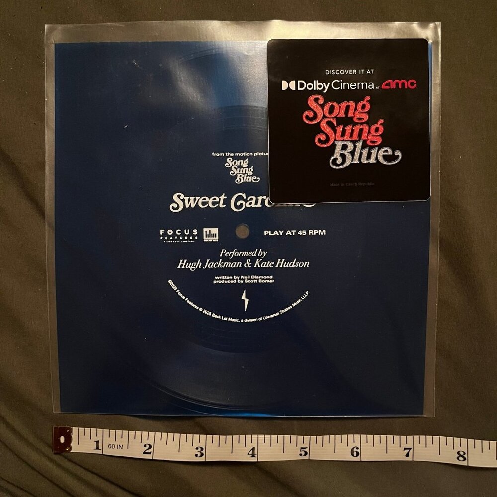 AMC Exclusive Song Sung Blue Neil Diamond Flexi-Disc of Sweet Caroline Song